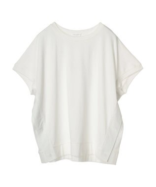 Green Parks フレンチスリーブ脇ドッキングカットプルオーバー Off White