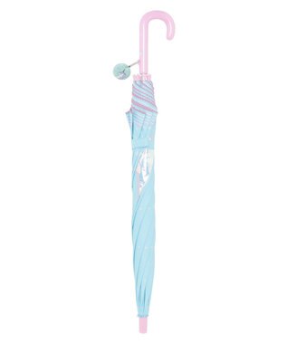 MOONBAT キッズ 晴雨兼用日傘 長傘 ビニール窓 スター 50cm 遮光 遮熱 UV ペールスカイ