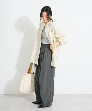 CRAFT STANDARD BOUTIQUE コクーンカラーパンツ Charcoal Gray