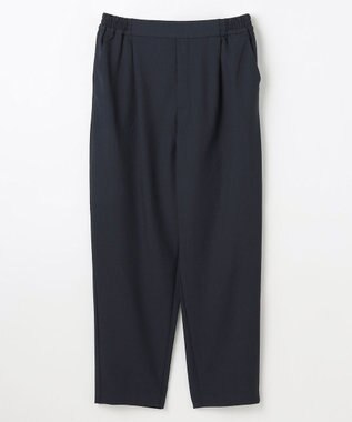ANY イージーケアライトストレッチテーパードパンツ ネイビー