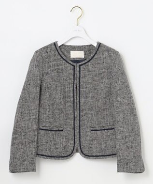 ANY SIS ミニライトボーダー ジャケット シャンブレーネイビー