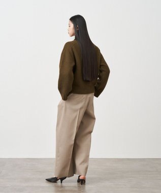 WOOL GABARDINE | ワイドツータックパンツ / ATON | ファッション通販