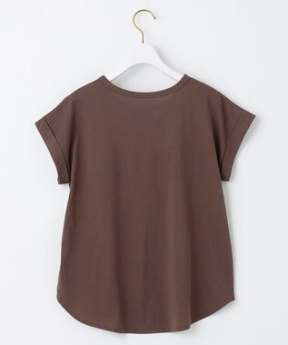 ANY SIS エンボスロゴ Tシャツ ブラウン