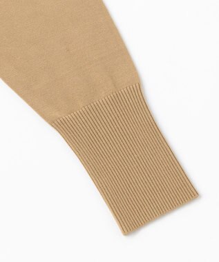 UNFILO 【洗える/抗菌防臭】マイビューティーニット Vネックワンピース キャメル