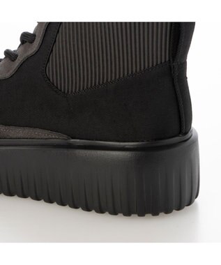 MODE ET JACOMO <D'ICI>プラットフォームハイカットスニーカー ブラックキジ