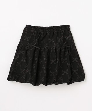 ANY KIDS リボン バルーンスカート ブラック