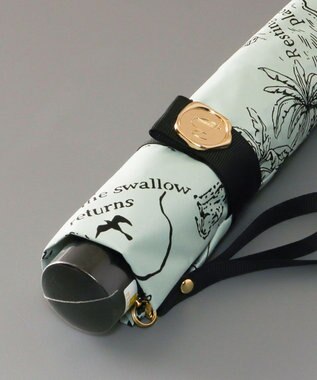 AURORA Beaurance （ビューランス） プリント晴雨兼用傘（折り畳み・ミニ傘） ミントグリーン