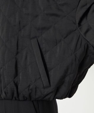 NAVE 【ReNAVE・軽量/手洗い可】ライトキルティングブルゾン ブラック系