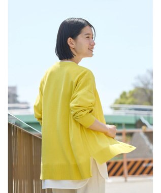 AMERICAN HOLIC ＵＶカットＶネックニットカーディガン Yellow