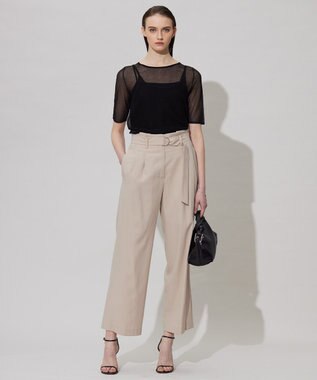 ICB 【洗える】マルチレイヤードハイゲージ ニットプルオーバー ブラック系