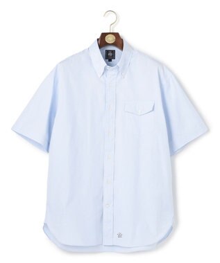 J.PRESS MEN 【J.PRESS ORIGINALS】【UNISEX】Oxford Half Sleeve Shirt / B.D. / Baggy-Fit サックスブルー系