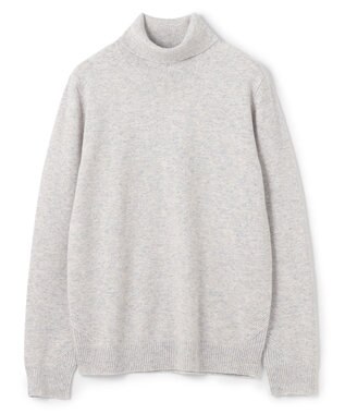 JOSEPH HOMME ピュアカシミヤ　タートルネックニット ライトグレー系