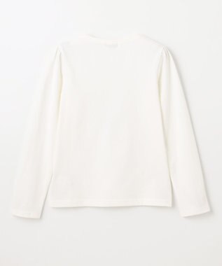 ANY KIDS キャミソール付き 長袖Tシャツ ラベンダー×オフホワイト