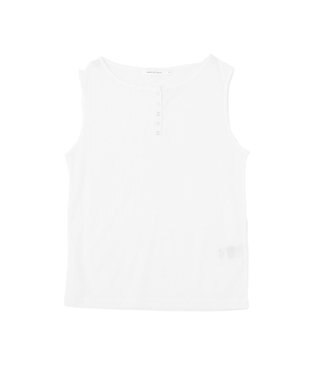 AMERICAN HOLIC 【2点セット】シアーリブヘンリーネックニット＋タンクトップ Light Gray