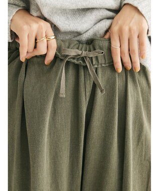 CRAFT STANDARD BOUTIQUE ピグメントツイル　Ｗタックリラックスパンツ Khaki