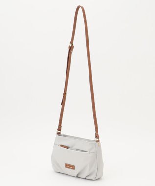 LA BAGAGERIE ポリエステルキャンバス　タックポシェット アイボリー