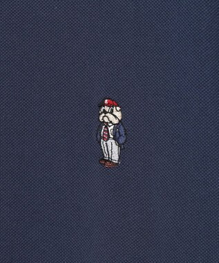 J.PRESS MEN 新デザイン【BULLDOG BOY】カノコレジメン クルーネック Tシャツ ネイビー系