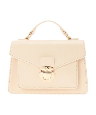 earth music&ecology サッチェルショルダー付きバッグ Ivory