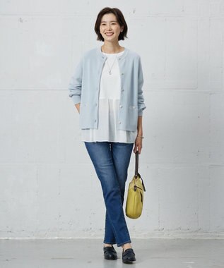 J.PRESS LADIES ヴィンテージオーバルリング ネックレス シルバー系