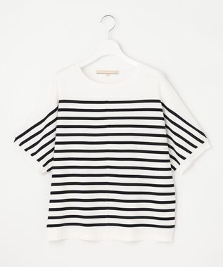 自由区 【好評につき新色追加・9色展開・洗える・XSサイズあり】クレープストレッチドルマン ニット ホワイト系1