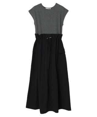 Green Parks ・ＥＬＥＮＣＡＲＥ　ＤＵＥ　リブキリカエワンピ Charcoal Gray
