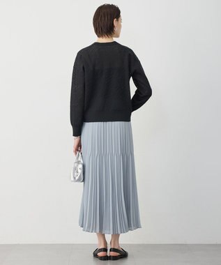 ICB L 【先行予約】ライトジョーゼットプリーツ スカート ライトデニム