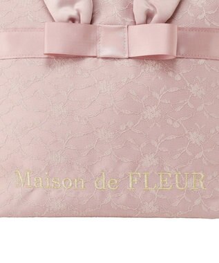 Maison de FLEUR イースターラビットフリルハンドルトートバッグ Light Pink