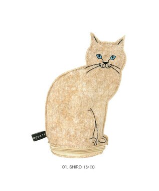 ROOTOTE 3622【ネコポーチ】EU.ウイズルー.オスワリネコ-B