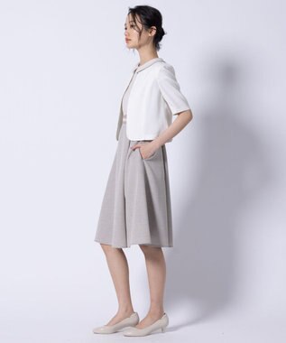 TOCCA 【洗える・消臭】BRIGHT LUMINOUS 半袖ジャケット アイボリー系