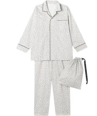 ワコール／睡眠科学 パジャマ 長袖 長ズボン 綿100%(本体) サテン 【睡眠科学×mintdesigns】 メンズ YGX606 睡眠科学／ワコール