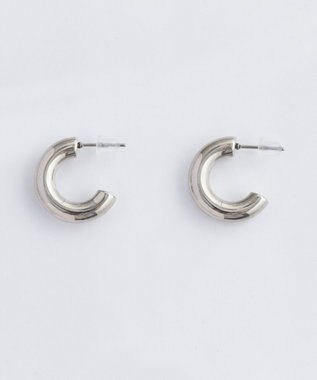 Phoebe 【金属アレルギー対応】ボリュームフープピアス　シルバー/サージカルステンレス シルバー