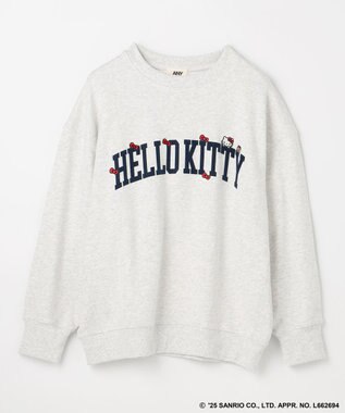 ANY 【ハローキティ×ANY】ロゴスウェット ライトグレー