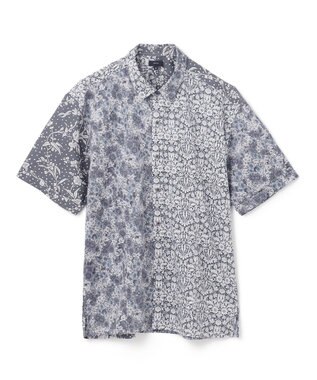 JOSEPH HOMME 【LIBERTY】クレイジーリバティ　半袖レギュラーシャツ グレー系