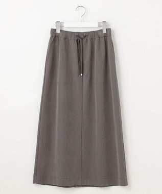 自由区 L 【洗える】ソフトレーヨンツイル スカート アッシュ