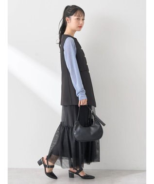 earth music&ecology ラメシアープルオーバー Blue