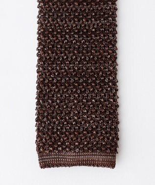 J.PRESS MEN 【J.PRESS KNIT TIE COLLECTION】無地 ニットネクタイ ブラウン系