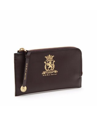 A.D.M.J. 【牛革】セブンティリリィ/オーガナイザーパース ブラウン