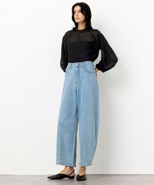 NAVE 【Nave・手洗い可】オーガンジーブラウス ブラック系