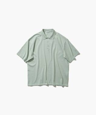ATON FRESCA KNIT | ハーフスリーブポロセーター - UNISEX GREEN