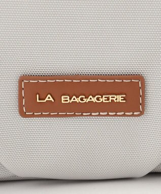 LA BAGAGERIE ポリエステルキャンバス　タックポシェット アイボリー