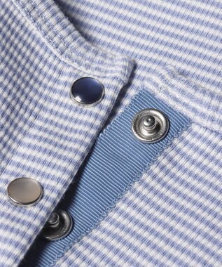 Paul Smith マルチカラーボタン ボーダー タンクトップ グレイッシュブルー