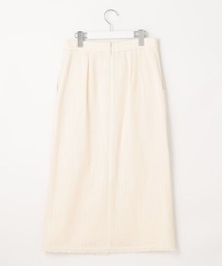 自由区 L 【セット可】ラミーブッチャー ストレートシルエットスカート アイボリー系