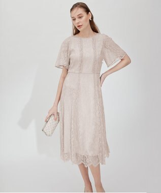 23区 【APPLAUDIR】エアリーレース ドレス フロスト