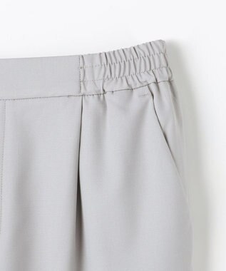 ANY イージーケアライトストレッチテーパードパンツ ライトグレー