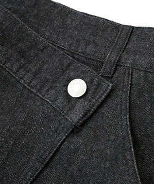 CRAFT STANDARD BOUTIQUE ラップ風デニムスカート Black