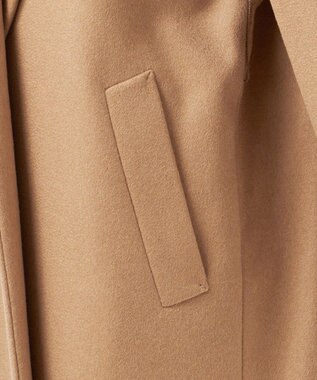 23区 L 【エステータ】ピュアカシミヤコート キャメル系