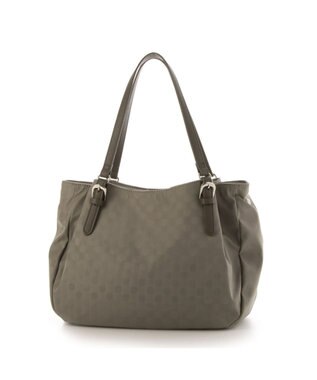 Y'SACCS ポーチ付きドットジャカードトート グレージュ