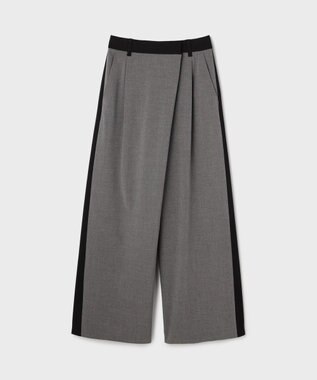 GRACE CONTINENTAL ラップワイドパンツ グレー