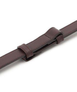 23区 ツイスト バックル ベルト ダークブラウン系