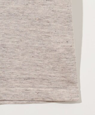 JOSEPH ABBOUD 【リネン素材/吸水速乾/日本素材】リネンハニカム Vネック Tシャツ ベージュ系